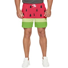 Watermelon Fruit Food Healthy Vitamins Nutrition Men s Runner Shorts
