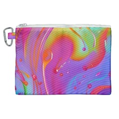 Beautiful Fluid Shapes In A Flowing Background Canvas Cosmetic Bag (xl) by GardenOfOphir