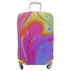 Beautiful Fluid Shapes In A Flowing Background Luggage Cover (medium) by GardenOfOphir