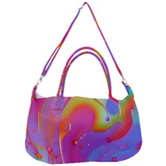 Beautiful Fluid Shapes In A Flowing Background Removal Strap Handbag by GardenOfOphir