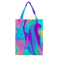 Colorful Abstract Fluid Art Pattern Classic Tote Bag