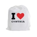 I love cynthia Drawstring Pouch (XL) View1