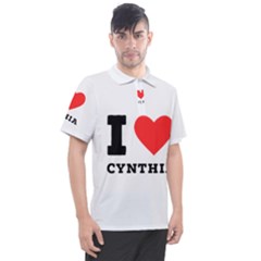 I Love Cynthia Men s Polo Tee by ilovewhateva