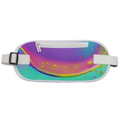 Liquid Art Pattern - Fluid Background Rounded Waist Pouch