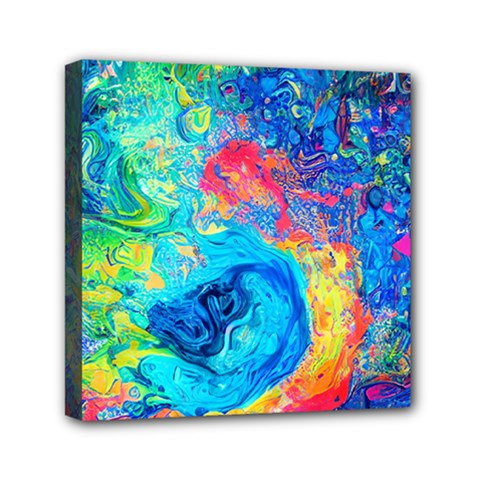 Liquid Art Pattern - Fluid Art Mini Canvas 6  X 6  (stretched) by GardenOfOphir