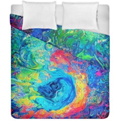 Liquid Art Pattern - Fluid Art Duvet Cover Double Side (California King Size)