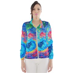 Liquid Art Pattern - Fluid Art Women s Windbreaker by GardenOfOphir