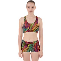 Liquid Art Pattern - Abstract Art Work It Out Gym Set