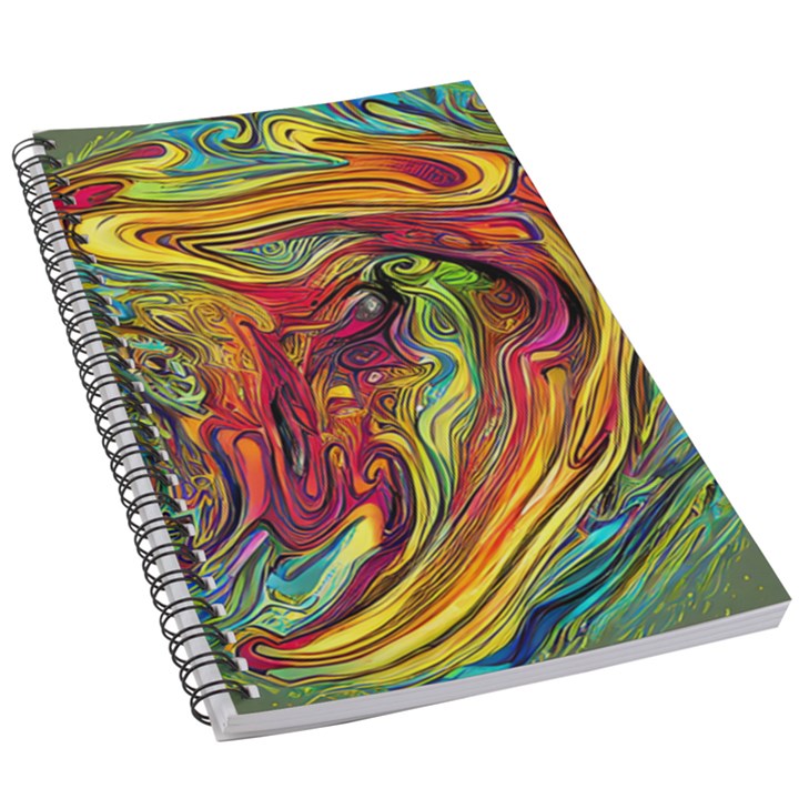 Liquid Art Pattern - Abstract Art 5.5  x 8.5  Notebook