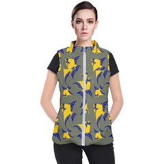 Background Pattern Texture Design Wallpaper Women s Puffer Vest by Wegoenart