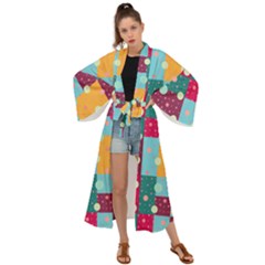 Background Pattern Texture Design Dots Wallpaper Maxi Kimono