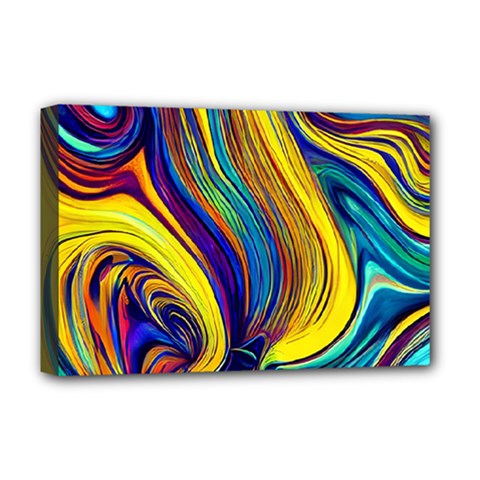 Rolling In The Deep Deluxe Canvas 18  X 12  (stretched) by GardenOfOphir