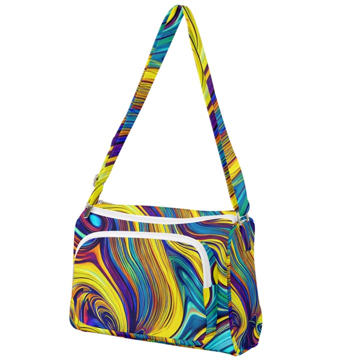 Rolling In The Deep Front Pocket Crossbody Bag