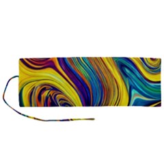 Rolling In The Deep Roll Up Canvas Pencil Holder (m) by GardenOfOphir