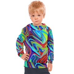 Fluid Forms Kids  Hooded Pullover by GardenOfOphir