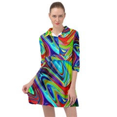 Fluid Forms Mini Skater Shirt Dress by GardenOfOphir