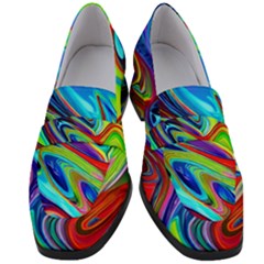 Fluid Forms Women s Chunky Heel Loafers by GardenOfOphir