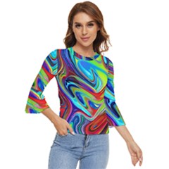 Fluid Forms Bell Sleeve Top