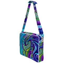 Waves Of Color Cross Body Office Bag by GardenOfOphir