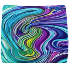 Waves Of Color Seat Cushion by GardenOfOphir