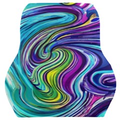 Waves Of Color Car Seat Back Cushion  by GardenOfOphir