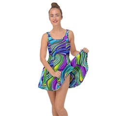 Waves Of Color Inside Out Casual Dress by GardenOfOphir
