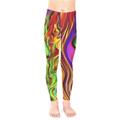 Swirls And Curls Kids  Leggings by GardenOfOphir