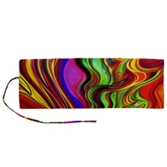 Swirls And Curls Roll Up Canvas Pencil Holder (M)