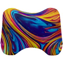 Dancing In The Liquid Light Head Support Cushion by GardenOfOphir