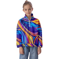 Dancing In The Liquid Light Kids  Half Zip Hoodie