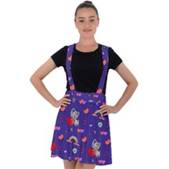 Texture Seamless Digital Scrapbooking Decorative Velvet Suspender Skater Skirt by Wegoenart