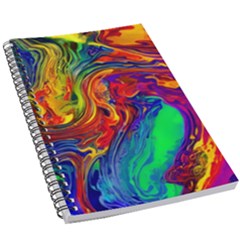 Waves Of Colorful Abstract Liquid Art 5 5  X 8 5  Notebook by GardenOfOphir