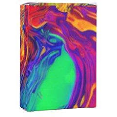 Waves Of Colorful Abstract Liquid Art Playing Cards Single Design (rectangle) With Custom Box by GardenOfOphir