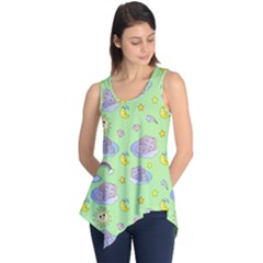 Elephant Sleeping Elephants Background Sleeveless Tunic