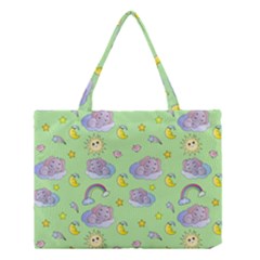 Elephant Sleeping Elephants Background Medium Tote Bag