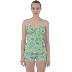 Elephant Sleeping Elephants Background Tie Front Two Piece Tankini