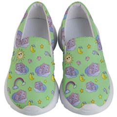 Elephant Sleeping Elephants Background Kids Lightweight Slip Ons