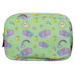 Elephant Sleeping Elephants Background Make Up Pouch (small) by Wegoenart