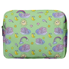 Elephant Sleeping Elephants Background Make Up Pouch (Large)