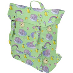 Elephant Sleeping Elephants Background Buckle Up Backpack