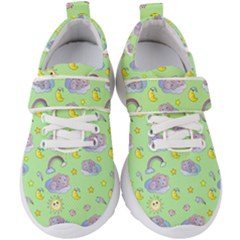 Elephant Sleeping Elephants Background Kids  Velcro Strap Shoes