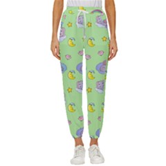 Elephant Sleeping Elephants Background Cropped Drawstring Pants by Wegoenart