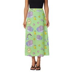 Elephant Sleeping Elephants Background Classic Midi Chiffon Skirt