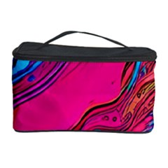Colorful Abstract Fluid Art Cosmetic Storage by GardenOfOphir