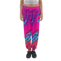 Colorful Abstract Fluid Art Women s Jogger Sweatpants by GardenOfOphir