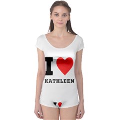 I Love Kathleen Boyleg Leotard  by ilovewhateva