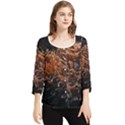 Sea Anemone Coral Underwater Ocean Sea Water Chiffon Quarter Sleeve Blouse View1