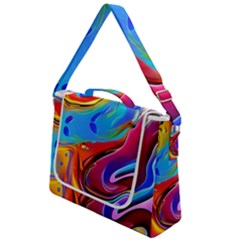 Abstract Fluid Art Box Up Messenger Bag by GardenOfOphir