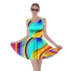 Fluid Art Pattern Skater Dress by GardenOfOphir