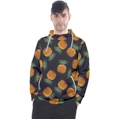 Pineapple Background Pineapple Pattern Men s Pullover Hoodie by Wegoenart